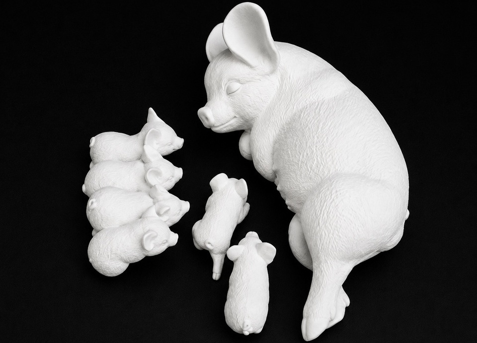 Pig - Mama Pig and Piglets