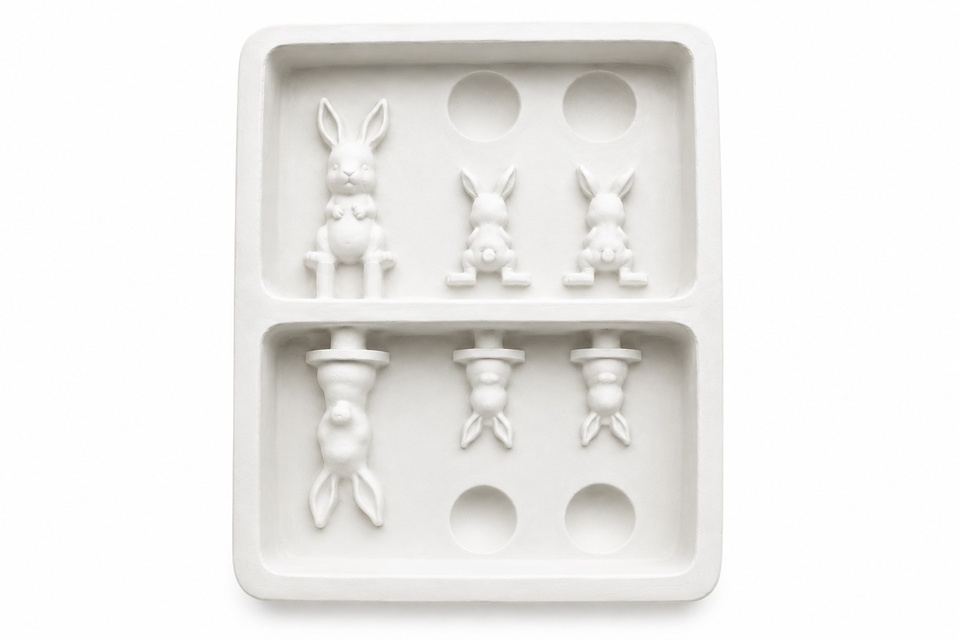 Bunnies Three Miniature
