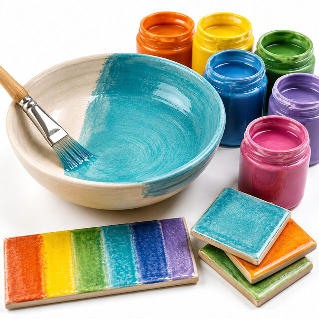 Brush-On Ceramic Glazes