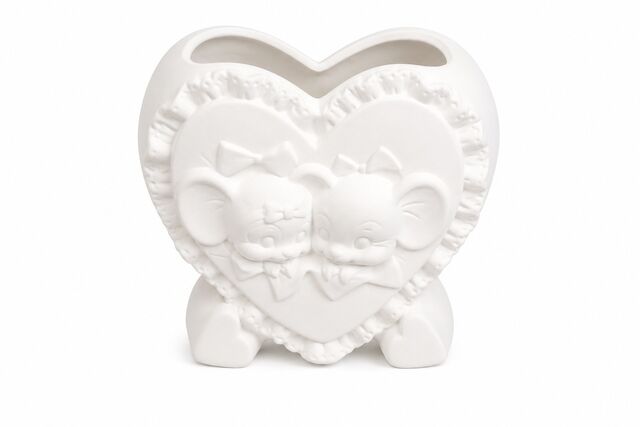 Vase Mice Heart