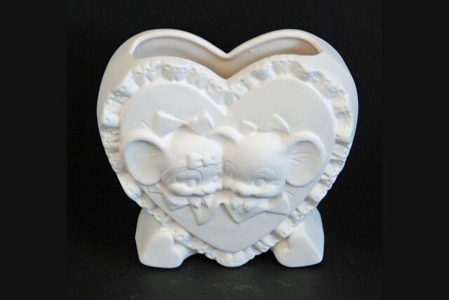 Vase Mice Heart