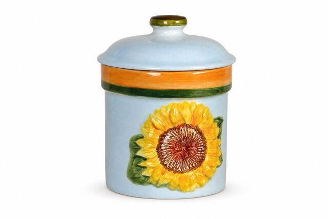 Sunflower Storage Jar