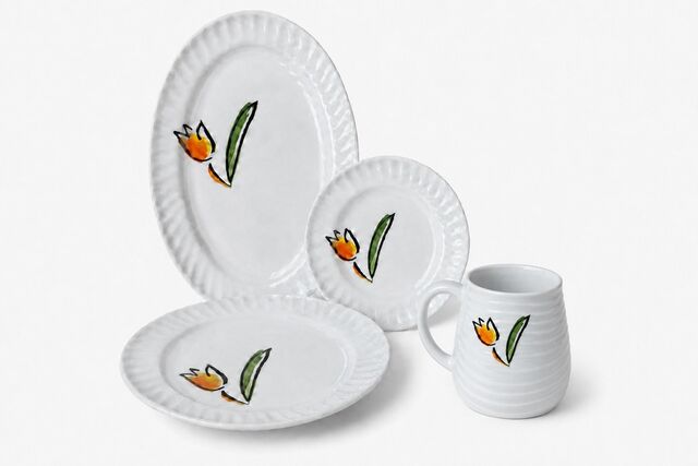 Tableware Setting - Fluted