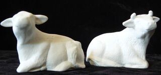 Cows Two Lying