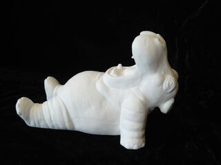 Hippo On Back Open Mouth