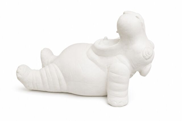 Hippo On Back Open Mouth