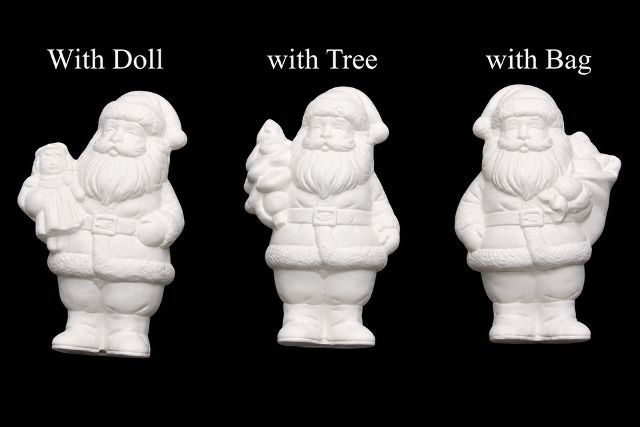 XMAS Santa with Doll/ Sack/Tree