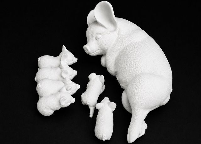 Pig - Mama Pig and Piglets