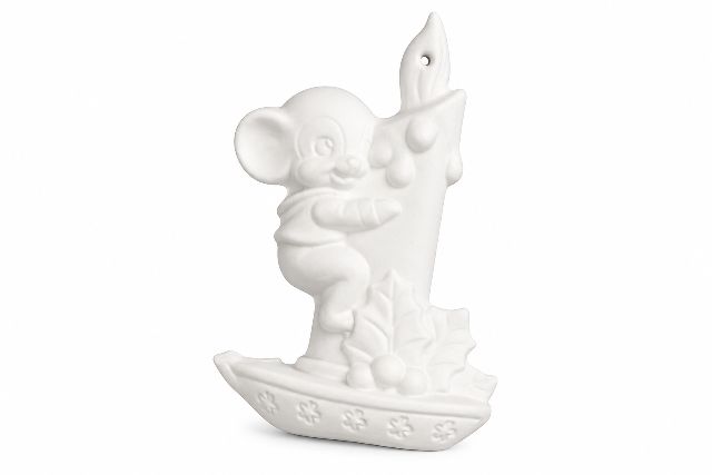 Santa Mouse with Candle