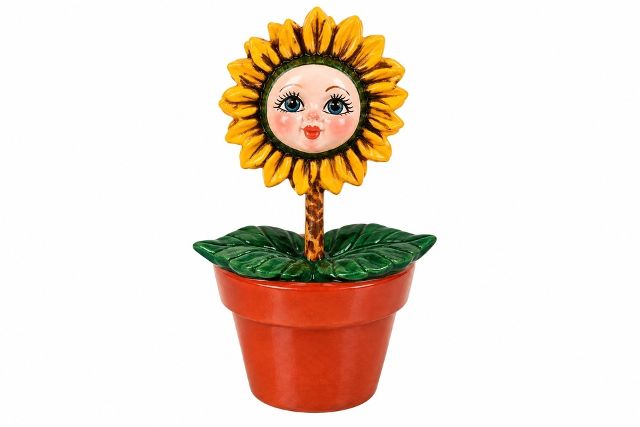 Sunflower Leaf Pot